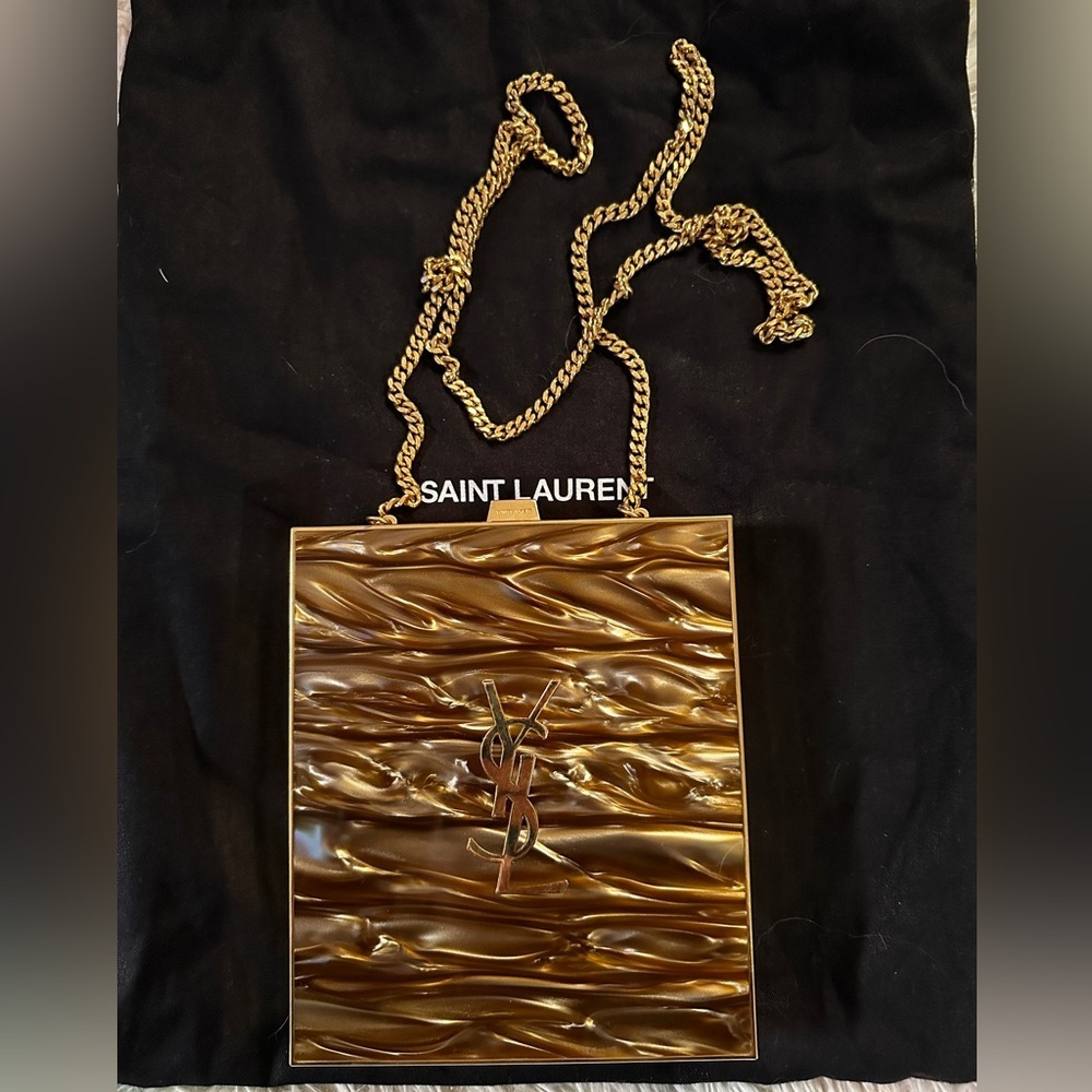 Saint Laurent Marble Pattern Tuxedo Box Bag - Picture 3 of 16